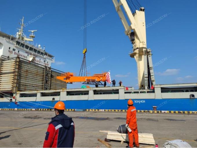 marine telescoping crane shipping to Abu Dhabi(2)